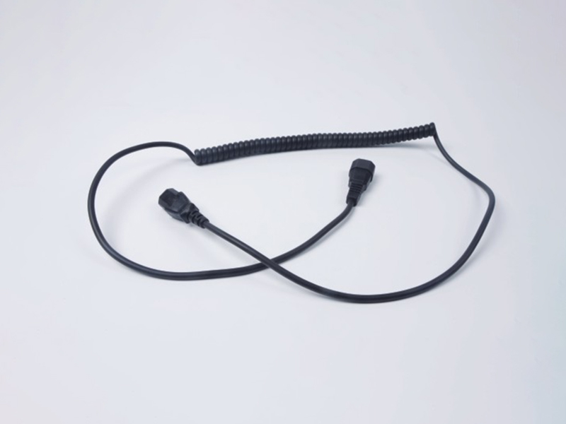 國標三插品字尾電源線彈簧線 電腦主機顯