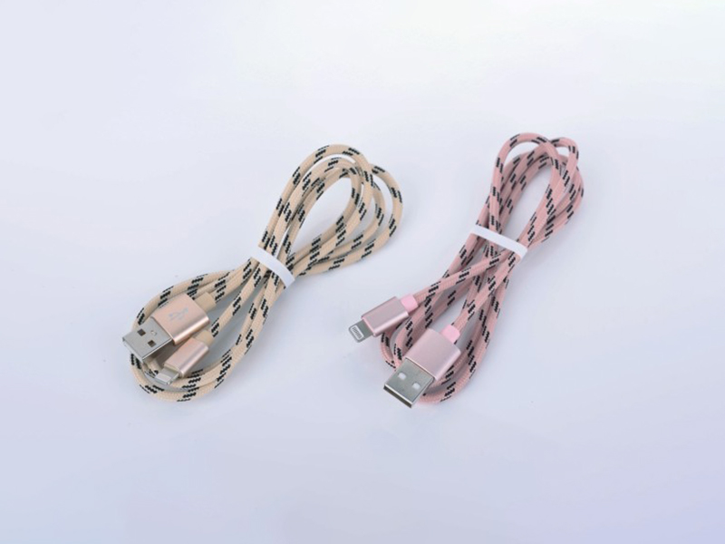 蘋果手機編織充電線 （可定制彈簧線）
